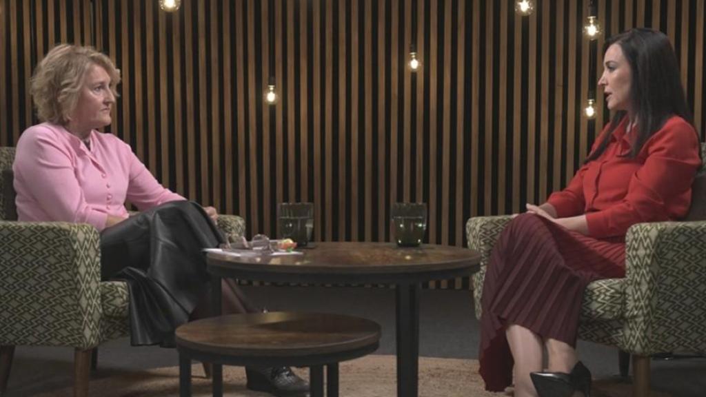 Rosa Sánchez, junto a Cruz Sánchez de Lara.