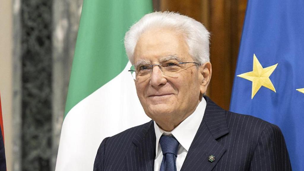 El presidente de Italia, Sergio Mattarella, este martes con el primer ministro de Montenegro, Milojko Spajić.