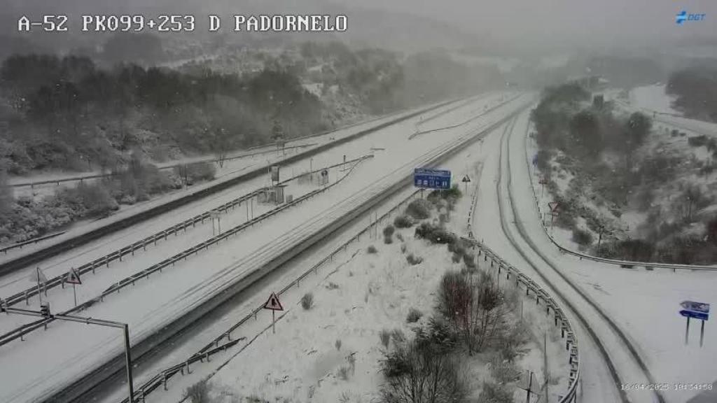 A-52 a la altura de Padornelo