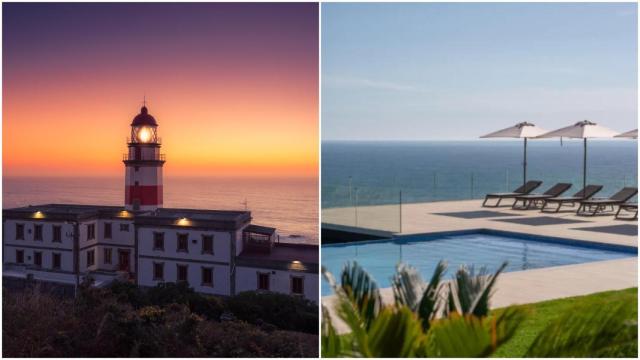 Hotel Faro Silleiro y su piscina con vistas infinitas al Atlántico