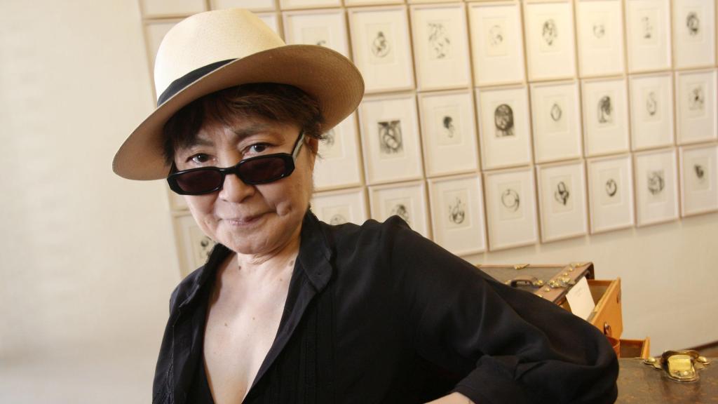 Yoko Ono en 2009 en la Bienal de Venecia, donde le concedieron el León de Oro a su trayectoria. Foto: Gtres