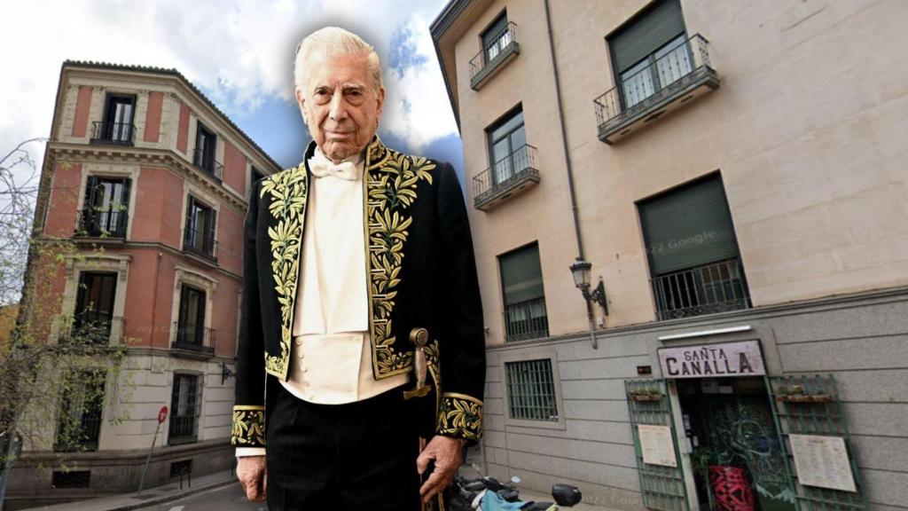 Vargas Llosa tenía un piso en el número 1 de la calle Flora, en el Madrid de los Austrias.