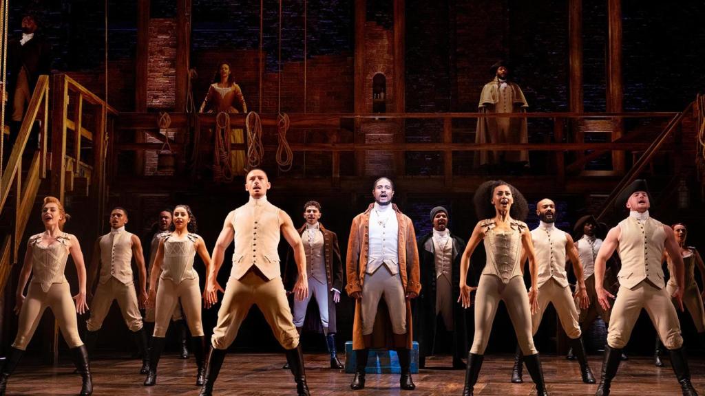 Una escena del musical 'Hamilton'