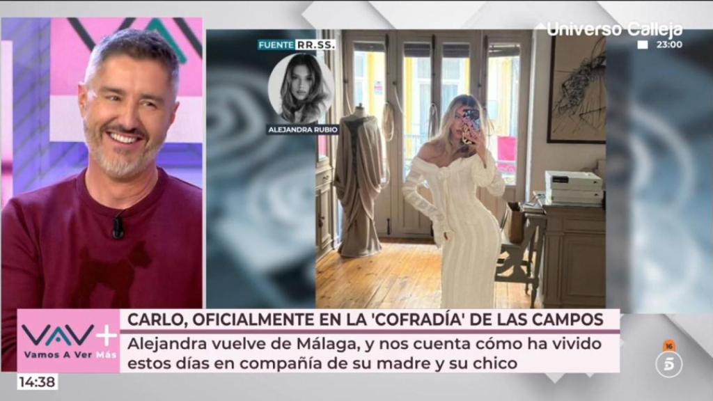 Pepe del Real opina sobre el vestido de Alejandra Rubio, en 'Vamos a ver'