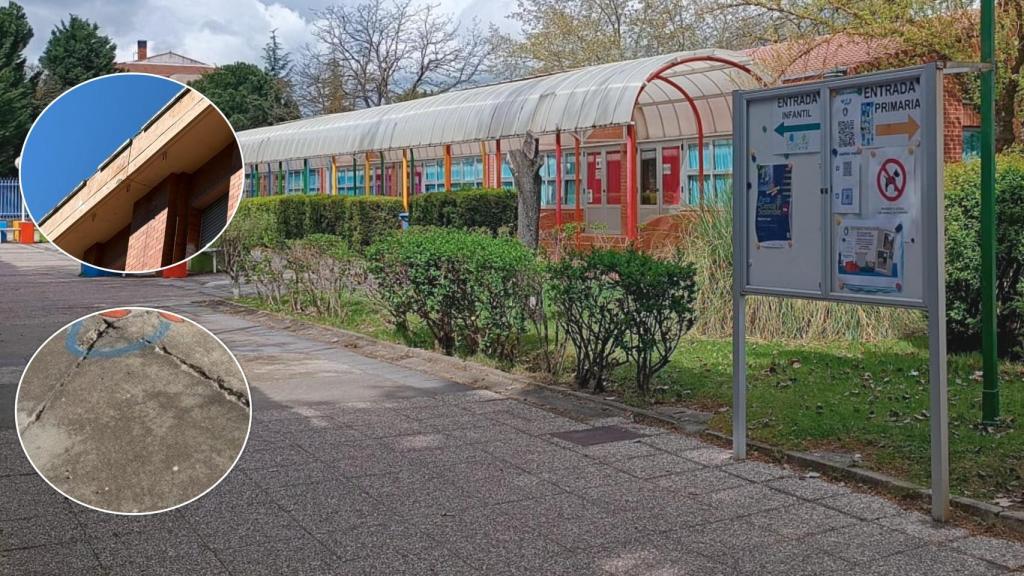 El colegio Martín Baró y algunos de los desperfectos