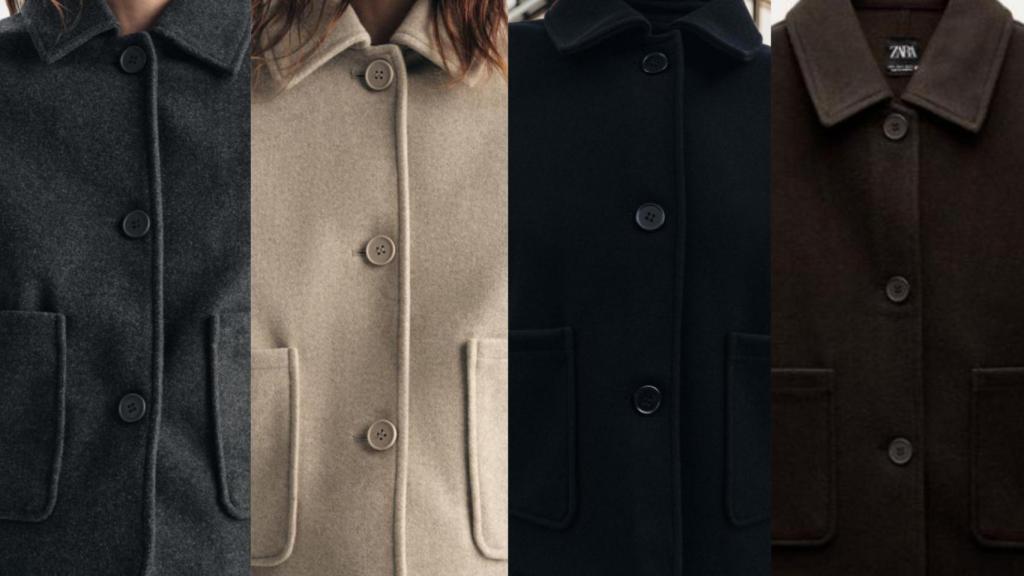 Chaqueta Soft Bolsillos de Zara.