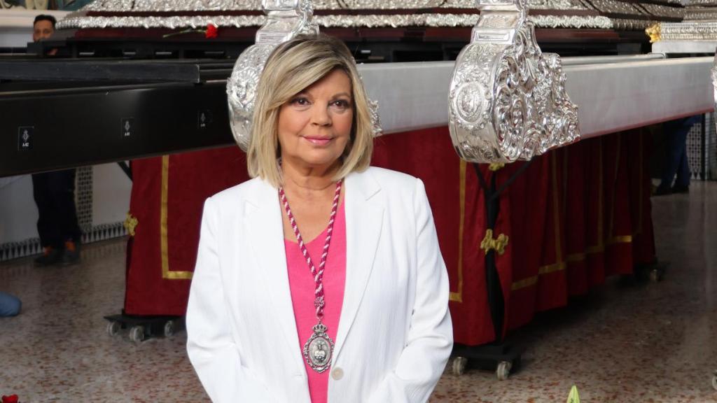 Terelu Campos en la Semana Santa de Málaga.