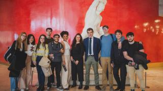 Los alumnos de la segunda edición del Máster de EL ESPAÑOL con Carlos Chaguaceda, director de Comunicación del Museo d