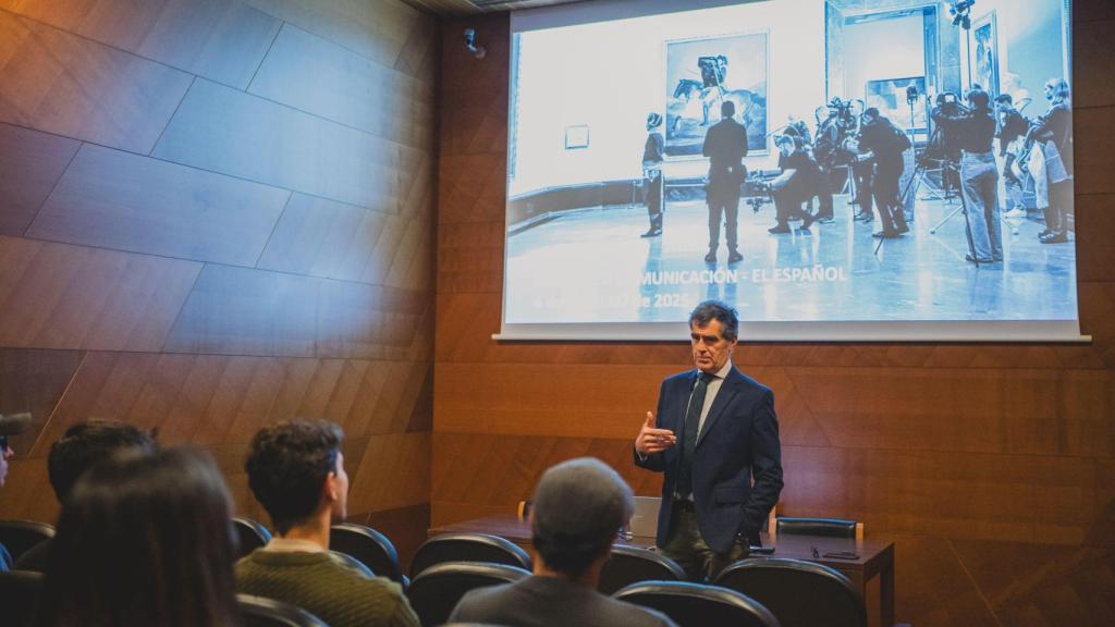 Carlos Chaguaceda, director de Comunicación del Museo del Prado, da una charla a los alumnos del Máster de EL ESPAÑOL.