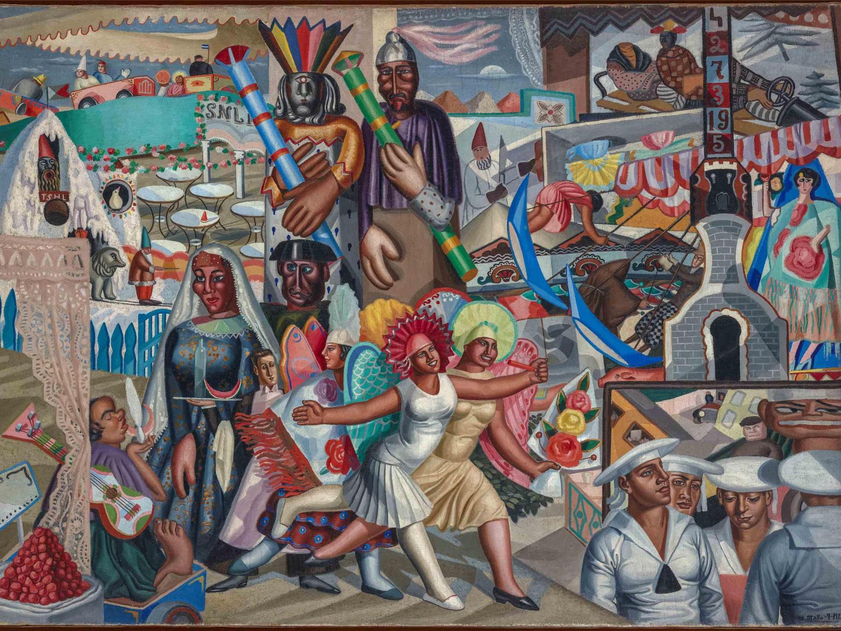 Maruja Mallo: 'Verbena', 1928. Foto: Maruja Mallo, VEGAP, Santander, 2025