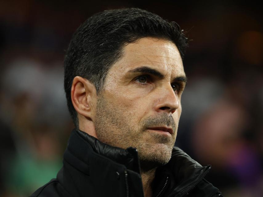 Mikel Arteta, en el Santiago Bernabéu.