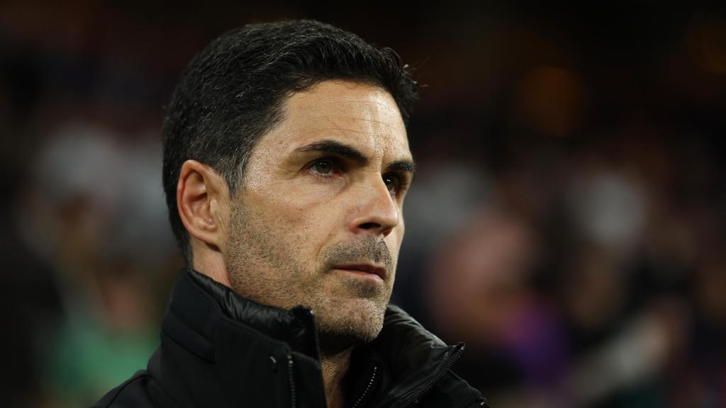 Mikel Arteta, en el Santiago Bernabéu