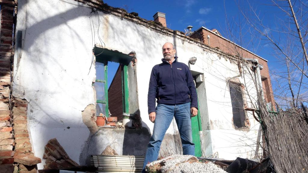 Algunas de las ruinas de las casas que quedan del antiguo barrio de Madrid llamado Cerro Belmonte (en la actual zona de Valdezarza).