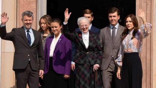 La Familia Real en el Palacio de Fredensborg,