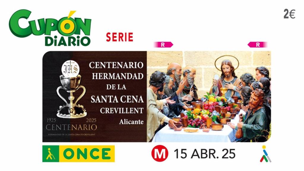 Sorteo de la ONCE del Martes Santo.