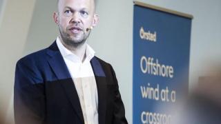 Rasmus Errboe, CEO del gigante danés Orsted, en la presentación del informe 'Offshore wind at a crossroads' en el evento anual de WindEurope en Copenhague (Dinamarca).