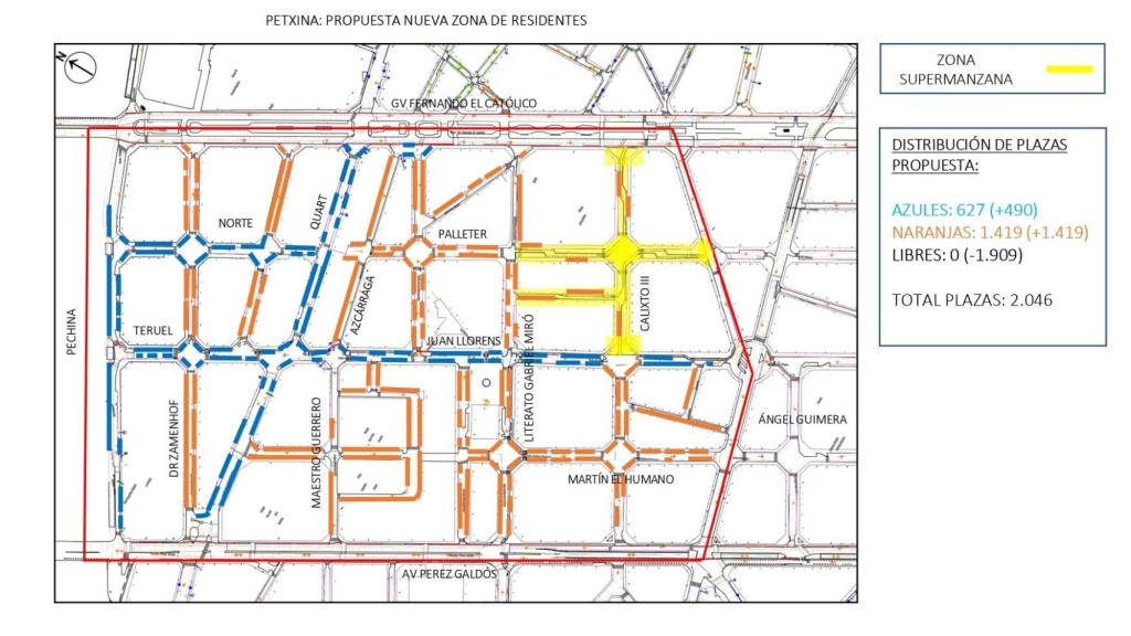 Propuesta de aparcamiento en la Petxina. Ayto Valencia