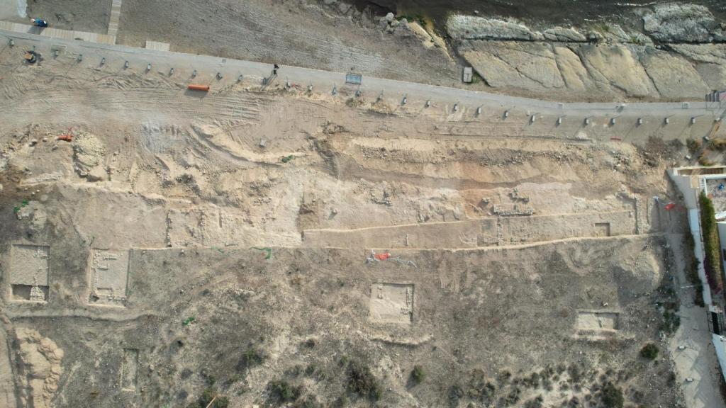 Vista aérea del yacimiento.