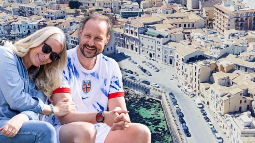 Haakon y Mette Marit han sido vistos en el centro histórico de Sicilia.