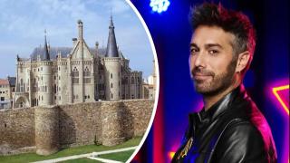 Montaje de Dani Martínez y la localidad leonesa de Astorga