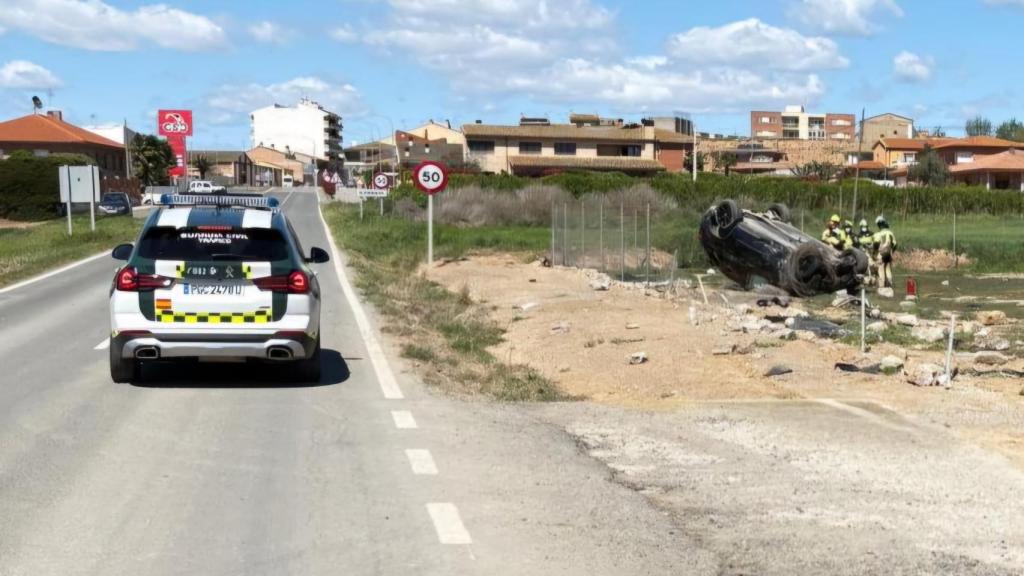 Muere un hombre de 49 años vecino de La Litera (Huesca) al salirse de la vía su vehículo por la margen derecha y volcar