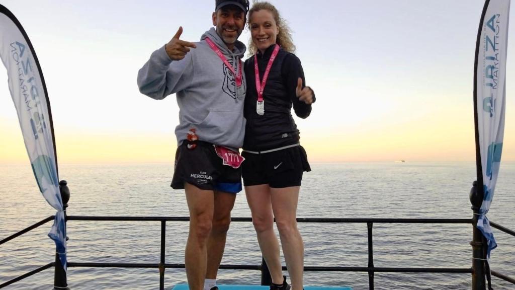 Sergio Castellanos tras una carrera.