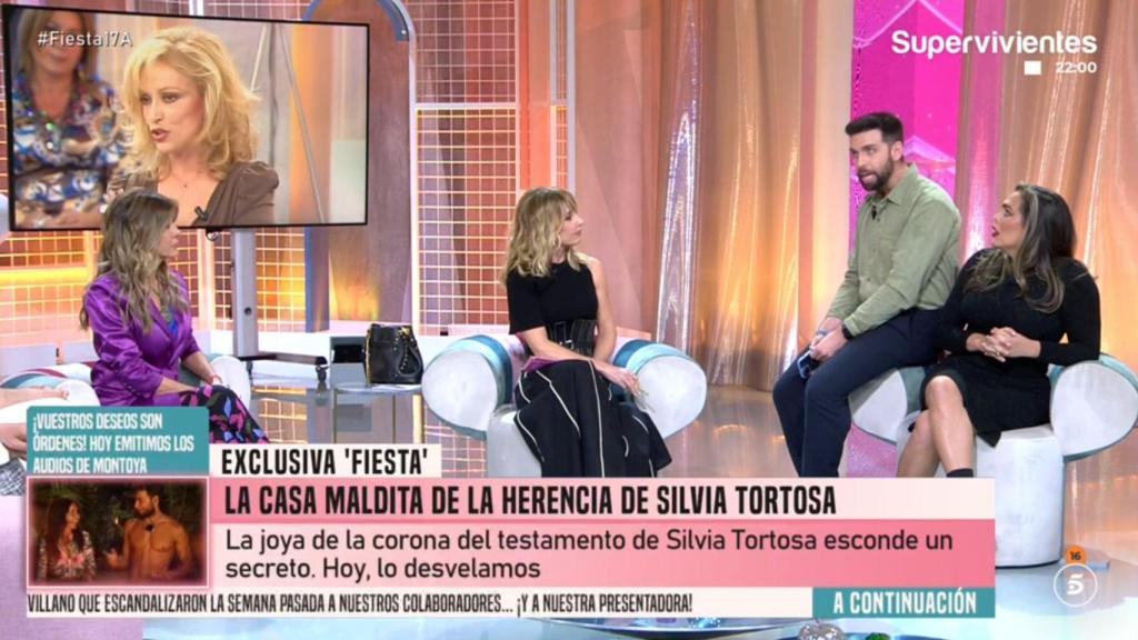 Marisa Martín-Blázquez, Emma García, Jaime Rodríguez y Amor Romeira en 'Fiesta'.