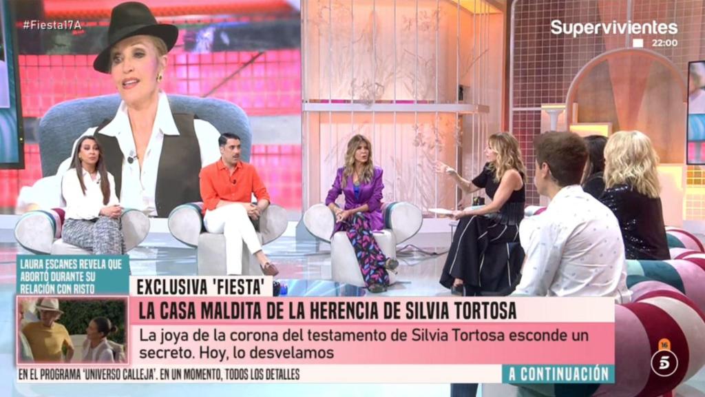 El plató de 'Fiesta'.