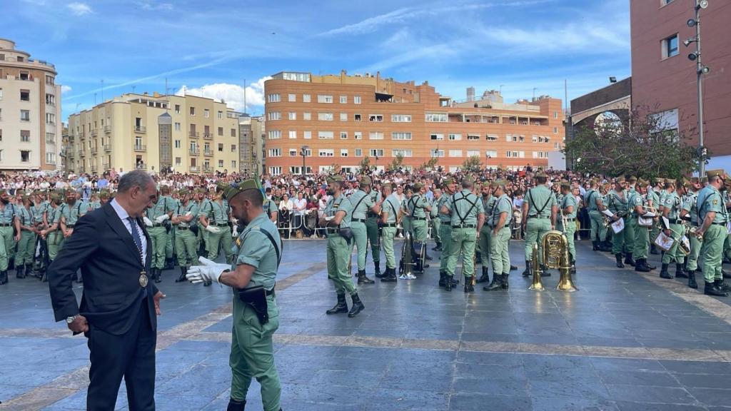 Una imagen de los legionarios preparados.