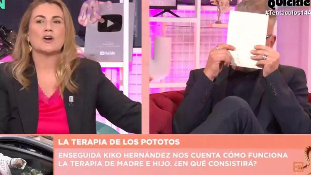 Carlota Corredera y Kiko Hernández en 'Tentáculos'.