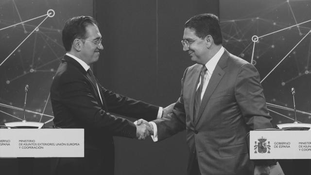 José Manuel Albares y Nasser Bourita, este jueves.