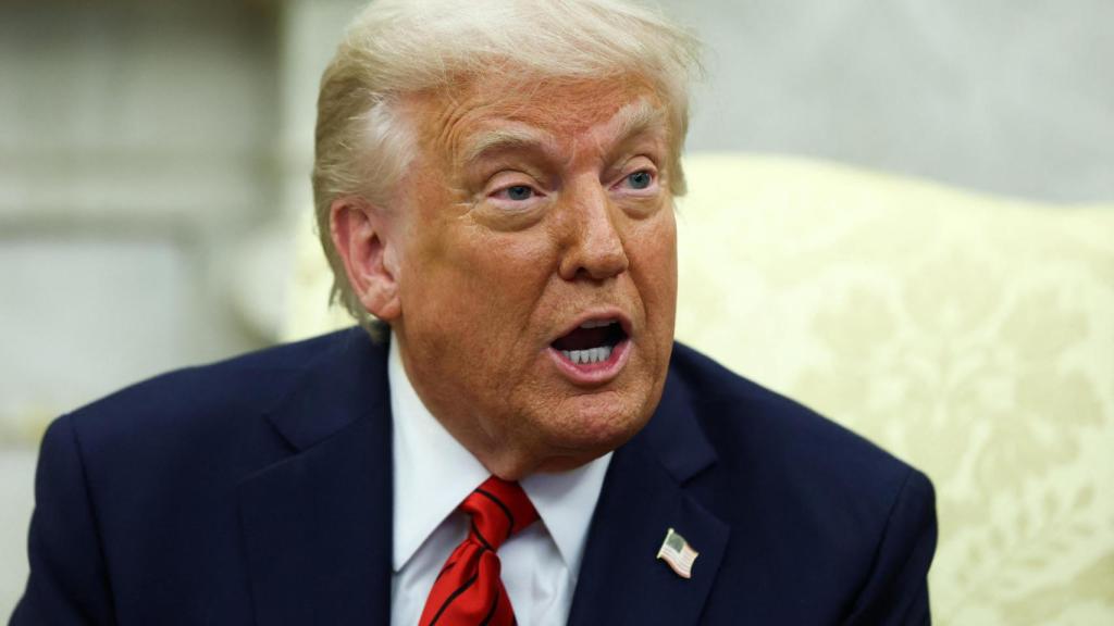 Donald Trump, tras la reunión con Meloni.