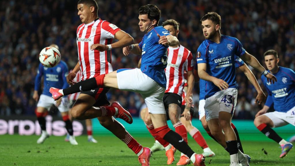 Sanadi, durante el partido contra el Rangers.
