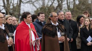 Mañueco participa en la tradicional Procesión de la Carrera de Bercianos de Aliste