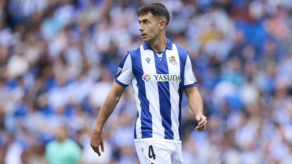 Martín Zubimendi, con la Real Sociedad