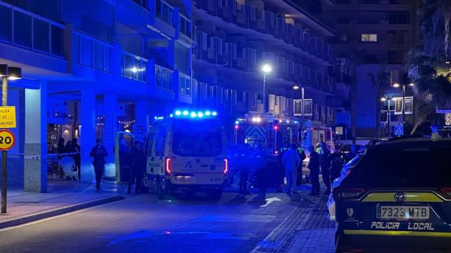 Una imagen del operativo en la zona del accidente.