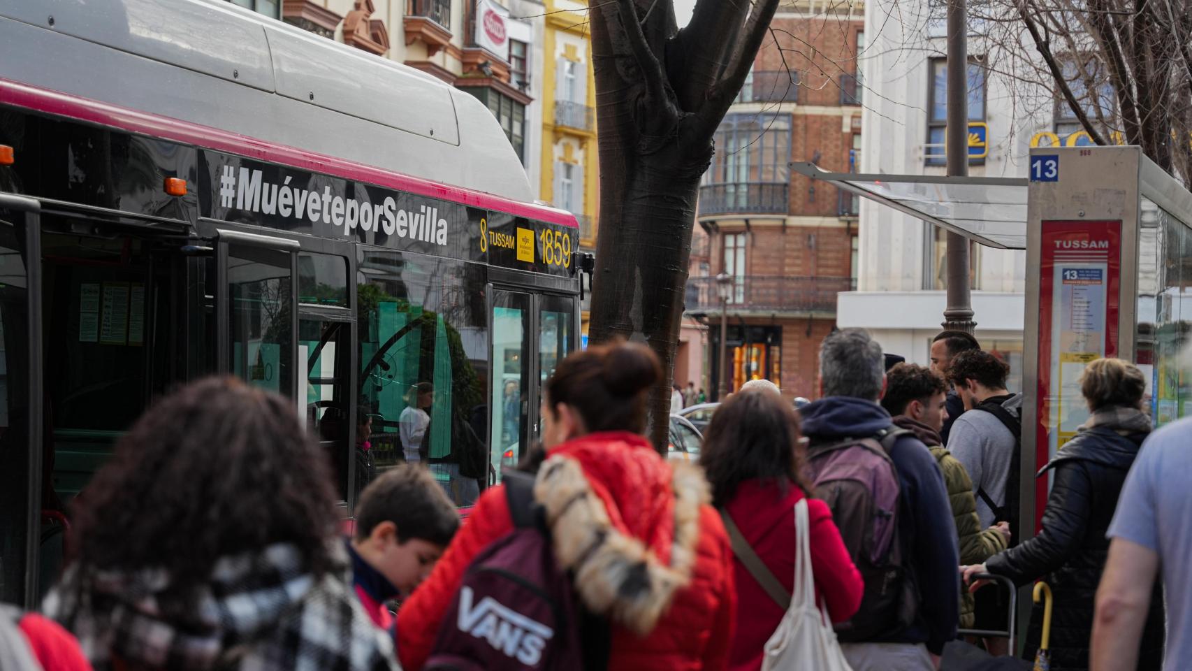Imagen de archivo de un autobús de Tussam