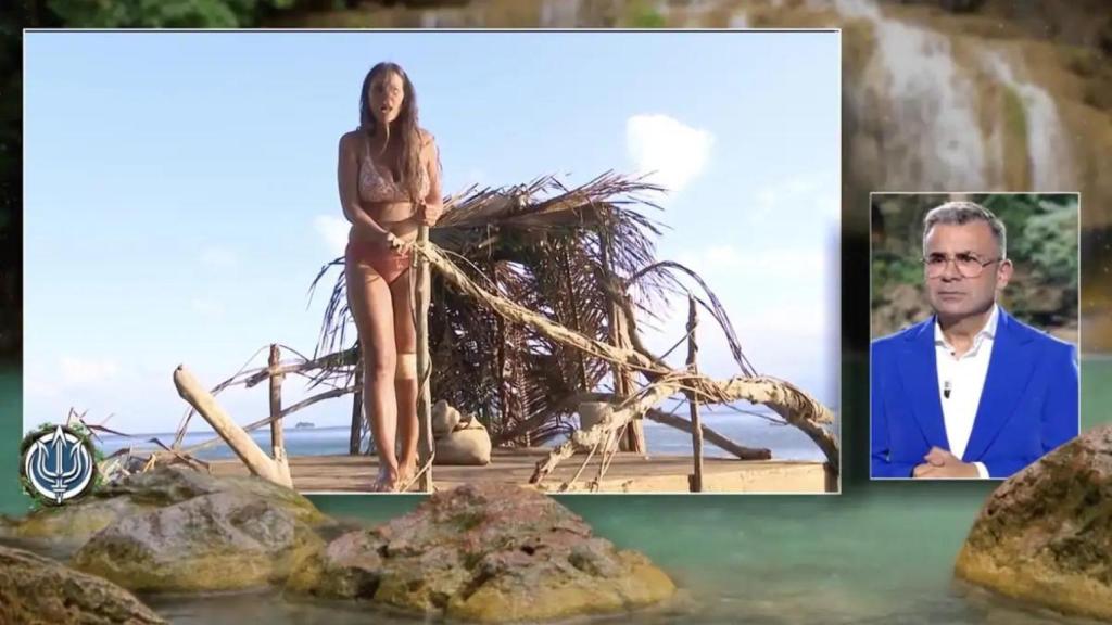 Laura Cuevas y Jorge Javier Vázquez en 'Supervivientes'.