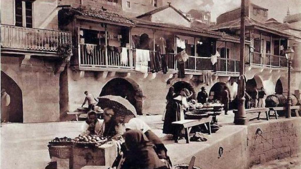 Vendedoras en O Berbés en 1910