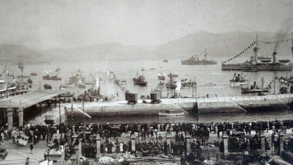 Puerto de Vigo en 1915