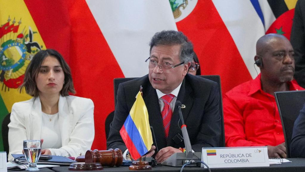 El presidente de Colombia, Gustavo Petro, el pasado 9 de abril en un acto en Honduras.