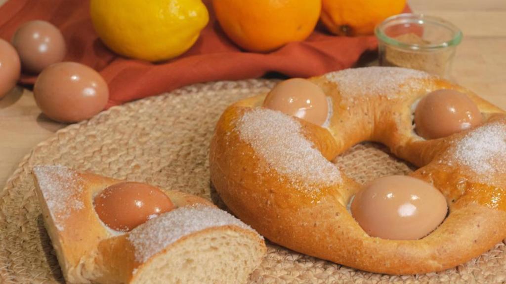 Una mona de pascua casera.