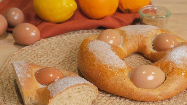 Una mona de pascua casera.