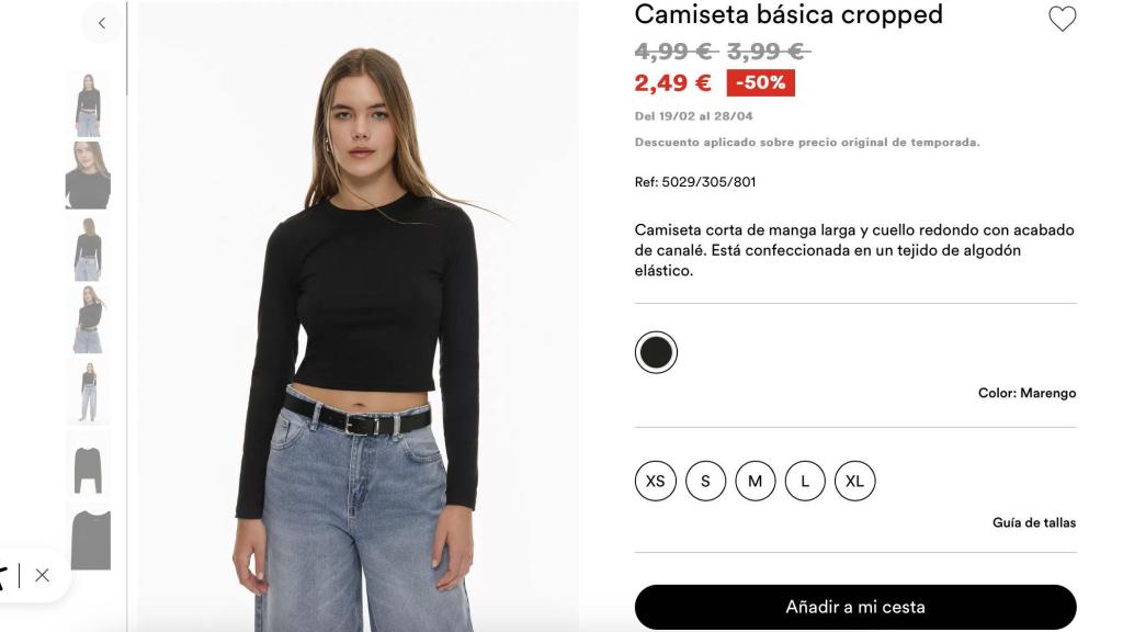 Camiseta básica. Ref: 5029/305/801