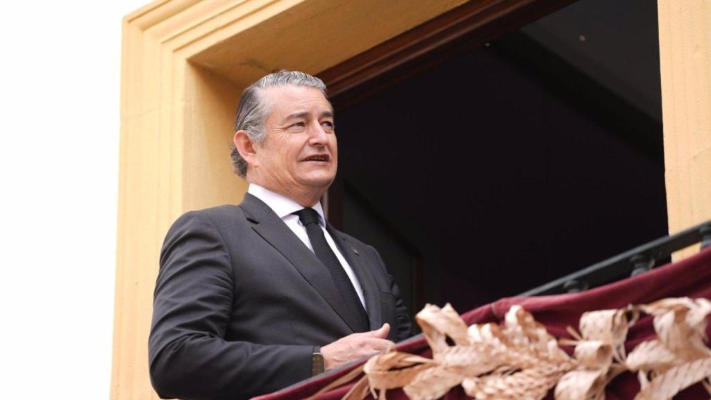 Antonio Sanz, en una imagen en la Semana Santa de Sevilla.