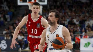 Sergio Llull durante el partido ante el Bayern Múnich en la Euroliga.