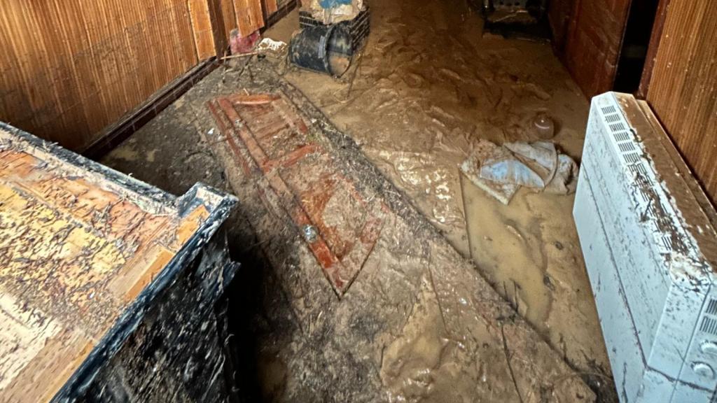 La casa de Sofía, anegada tras la riada del pasado 29 de octubre. EE