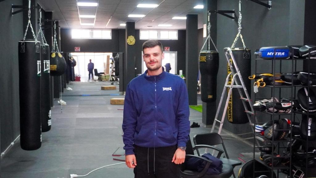 Juanma Beltrán en su gimnasio de San Vicente del Raspeig.