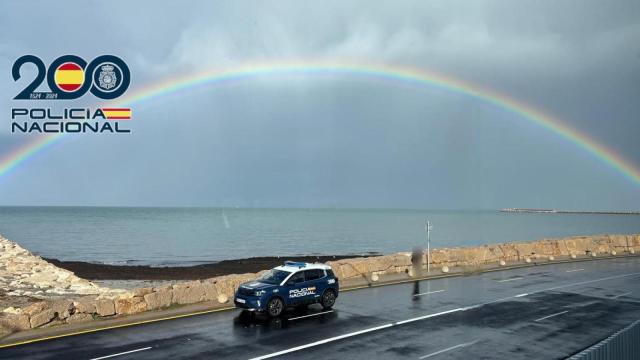 Un coche de la Policía Nacional en Dénia.