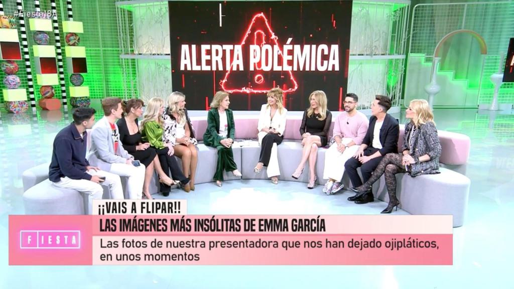 El plató de 'Fiesta'.